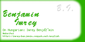 benjamin imrey business card